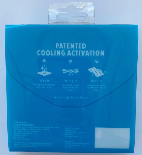 Theme Parks Cooling Towel - Mickey Icon - Blue