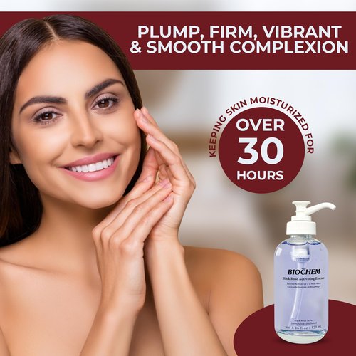 BIOCHEM Black Rose Activating Essence - 4.06 fl. oz / 120 ml, Hydrating & Anti-Aging Facial Essence with Luxurious Formula for Skin Radiance, Serum-Like Tesxture, Firm & Resilient Skin