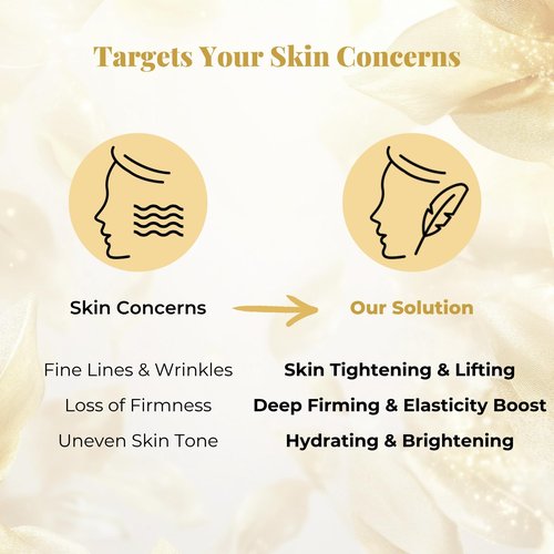 BMBCO 24K Gold Firming Cream – Hydrating Korean Moisturizer with Collagen & Hyaluronic Acid | Improves Elasticity & Visible Radiance | For Face, Neck & Eyes – 50ml