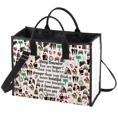 WZMPA Edward Cullen Cosmetic Bag Edward Cullen ＆ Bella Swan Fans Gift You Are Braver Stronger Smarter Than You Think Edward Makeup Bag Bella Merchandise (Always-moon TB)