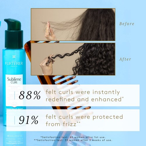 René Furterer SUBLIME CURL Curl Nutri-Activating Cream - For Curly, Wavy Hair - Curl Enhancing Leave-In - Humidity & Frizz Control - 3.3 fl. oz.