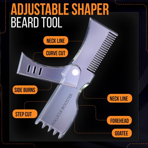 Beard Pencil Filler - DARK BROWN - and Complete Beard Shaper Kit