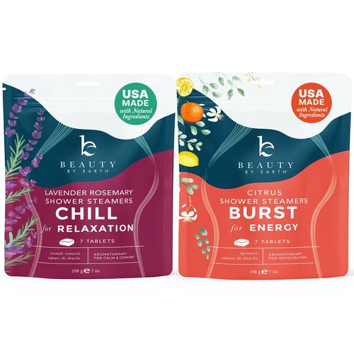Shower Steamers Aromatherapy - USA Made with Natural Ingredients, Shower Bombs with Essential Oil, Self Care Gifts for Women & Men