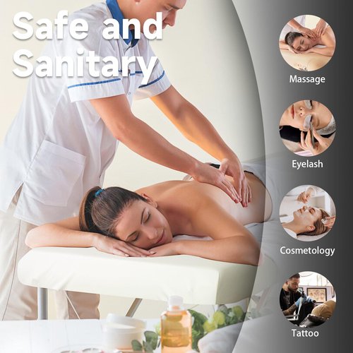 WUSOUPU Leather Cover for Massage Table Wipeable Massage Bed Protector Cover Made of 4-Ways Elastic 100% PU Waterproof Material, Machine Washable, Fit Rectangular Tables 28-32" Wide (White)