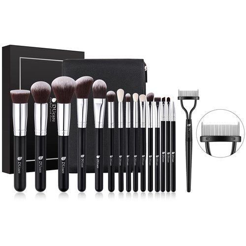 DUcare Makeup Brushes 15Pcs +Eyelash Comb