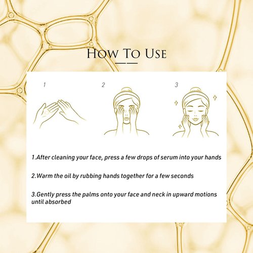 Moisturizing Q10+ Vitamin E Skin Repair Facial Oil Serum, Antioxidizing & Hydrating, for Dry Skin, All Skin Types, 30ml