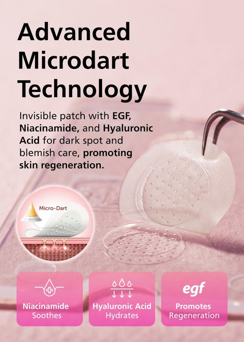Easyderm Real Calming Patch Pimple Patches, Niacinamide, Hyaluronic Acid, EGF, K-Beauty Skincare | 6 Patches per Pack, 4 Packs (24 Total) Micro Point length : 285μm