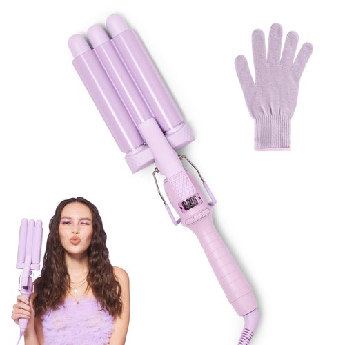 Mermade Hair | 0.9" Cutie Pro Waver | Three Barrel Curling Iron for Beach Waves