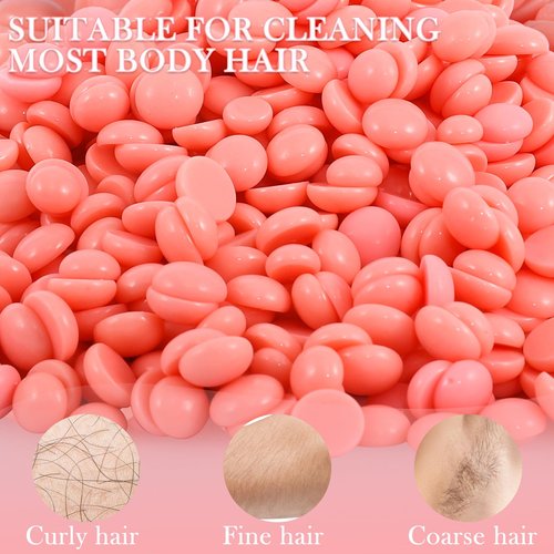 Wax Beads Bulk - 2.5lb Wax Beans Supplies for Esthetician - Professinal Painless Waxing for Face, Upper Lip, Bikini, Leg, Women Natural Melting Kit - Hypoallergenic Hard Wax Beads Bulk
