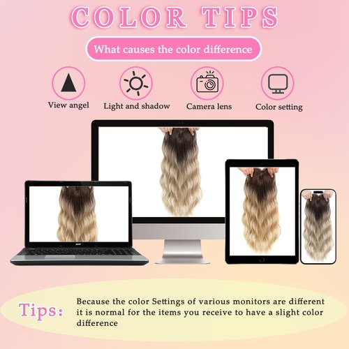 LEDIZE Hair Toppers for Women, 20 Inch Hand Tied Breathable Toppers Hairpieces for Women with Thinning Crown Wispy Bangs Mix Human Hair Wavy Curly Lightweight Wiglets (Dark Brown, Wispy Bangs)