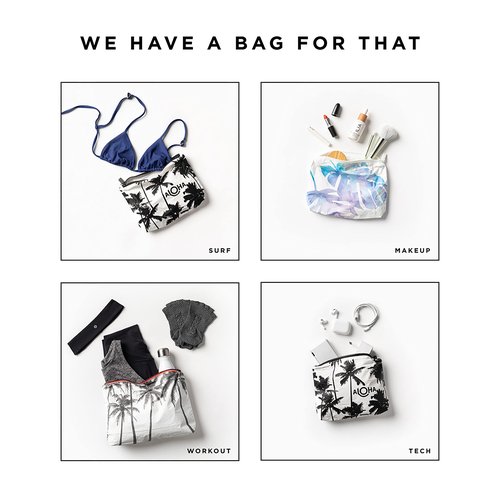 ALOHA Collection Mini Pinstripe Pouch