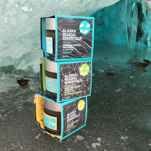Alaska Glacial Purifying Mineral Mud Mask with Glacial Clay & Botanicals | Gently Detoxifies, Hydrates & Smooths | Anti-Aging Facial for Sensitive Skin – Unscented, 3.5oz