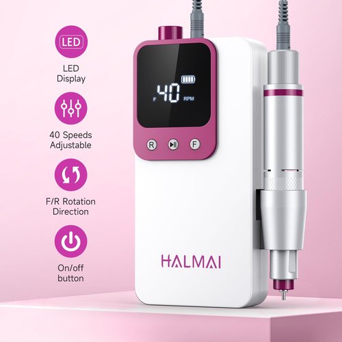 Electric Nail Drill Professional,Handheld UV Nail Lamp for Gel Polish,Home Nail Salon Tool Set