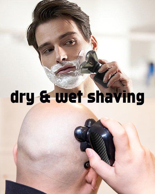 Norelco Head Shaver Replacement Heads Compatible with Philips Head Shaver Pro HS5980 HS7980 HS9980, 8PCS HS740 Blade Refill, 2 Cleaning Brush