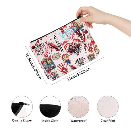 TSOTMO Til the End Makeup Bag - Horror Movie Gift for Daughter