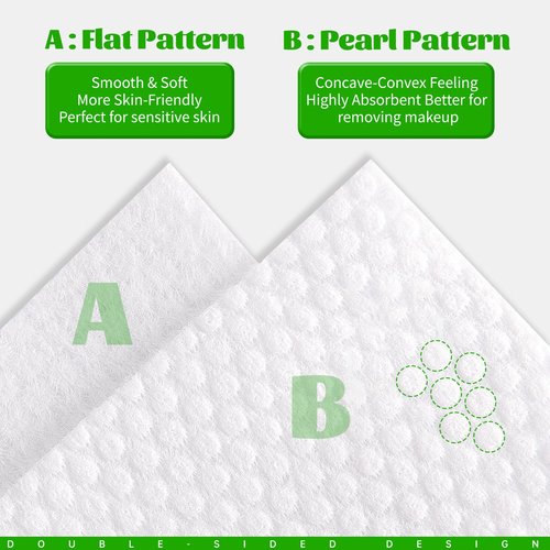 Disposable Face Towels 100 Count, Biodegradable Facial Towels for Sensitive Skin, Ultra Soft & Thick Face Cloth, Lint- free Dry Wipes for Makeup Remover, Skincare and Cleansing (6 Pack)