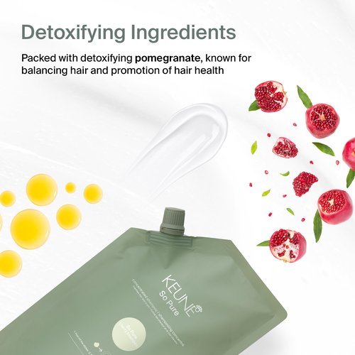 KEUNE So Pure Clarify Shampoo Refill, Deep Cleansing and Detoxifying Formula, 13.5 Fl Oz
