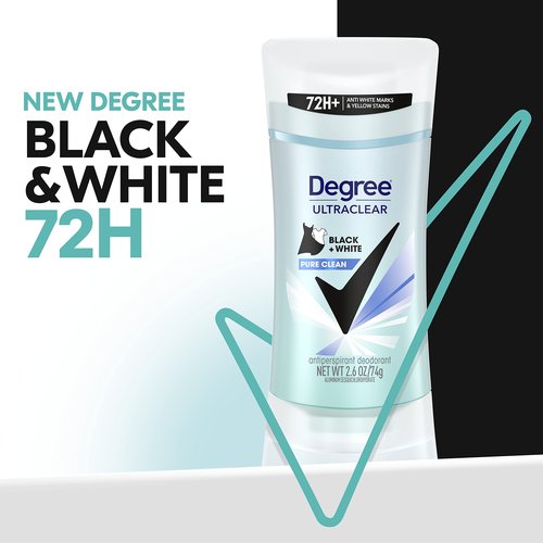 Degree Women's Antiperspirant Protects Against Stains - Men's Deodorant & Antiperspirant - 4 Count for Freshness