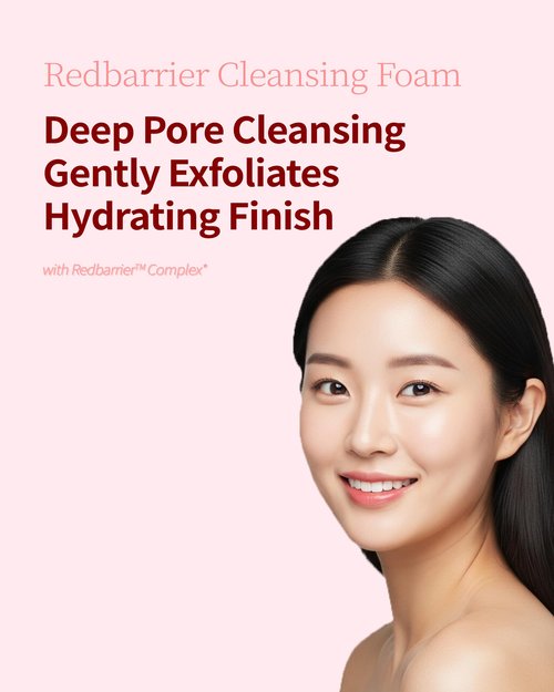CAYCLLY Redbarrier Oat Cleansing Foam | Gentle Hydrating Face Wash with LHA, PHA & Hyaluronic Acid | Low-pH Korean Cleanser for Daily Use, Pore Care & Removing Impurities, 5.07 fl. oz.