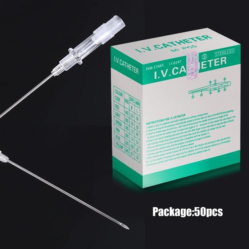 Catheter Piercing Needles - SOTICA 50pcs Catheter Needles IV Catheter Piercing Needles Cannula Body Piercing Needles Stainless Steel Hollow Needles for Nose Ear Belly Navel Nipple Piercing (18G-50PCS)