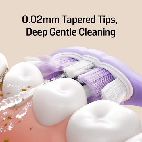 Soocas Multiclean Ultra Soft Electric Toothbrush Replacement Heads, Compatible with Both NEOS II and NEOS II Ultra, 2 Brush Heads, White