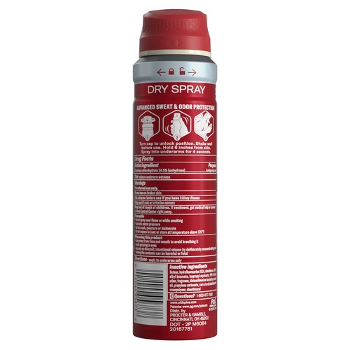 Old Spice Dry Spray Antiperspirant Deodorant for Men, 24/7 Freshness, 24/7 Sweat & Odor Protection, Gentle on Skin with Skin Conditioners, Volcano with Dark Cedar + Amber, 4.3 oz (Pack of 3)
