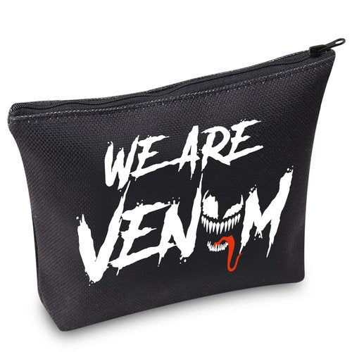 BWWKTOP Spider Hero Cosmetic Makeup Bag Villain Movie Fans Gift We Are Venom Makeup Zipper Pouch Bag (WE ARE VENOM)