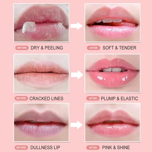 9 PCS Bee Lip Balm Honey Pot, Honey Lip Balm Bulk, Moisturising Sleep Lip Mask Overnight with Sticks, Exfoliating Prevention Dry and Crack Lip Scrubs,Reduce Lip Lines