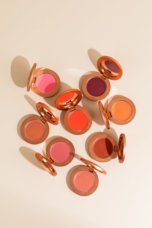 YENSA Super Serum Silk Cream Blush for Cheeks - Buildable Cheek Blush Formulated with Superfoods - Dewy Airbrushed Finish - Nourishing & Hydrating - Silky Cream Formula - Vibrant Coral (0.21 oz)