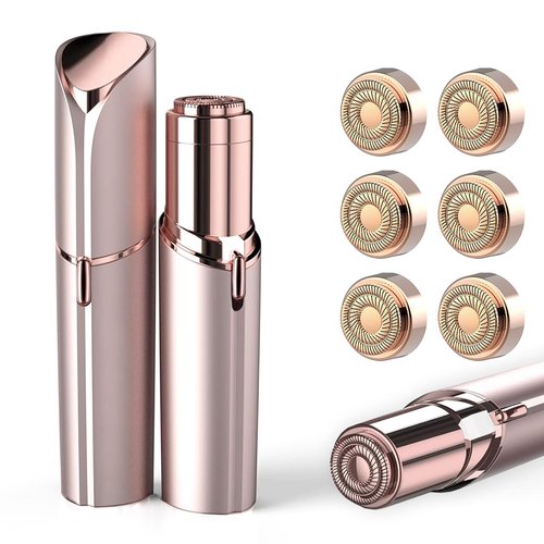 Facial Hair Remover for Women Gold Color with 6-pc Pack