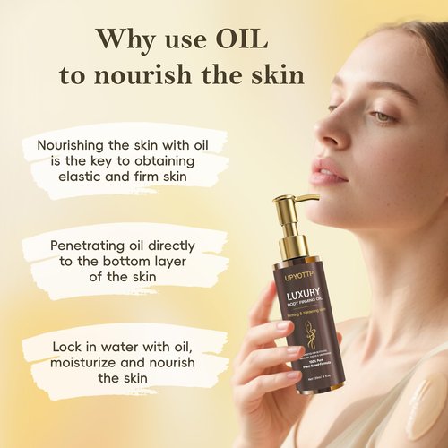 UPYOTTP Body Firming Oil, Luxury Body Oil for Skin Firm Tighten, Hydrating & Nourishing Dry Skin-With Jojoba,Vitamin E and Camellia Oil Natural Ingredent(4.06 FL OZ)