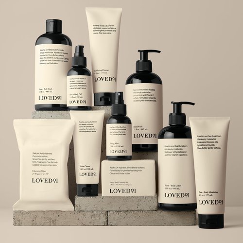 Loved01 Hand Care Duo, Oprah's Favorite Things, Cleansing & Moisturizing Bundle (15 Oz Hand Wash & 15 Oz Hand & Body Lotion)