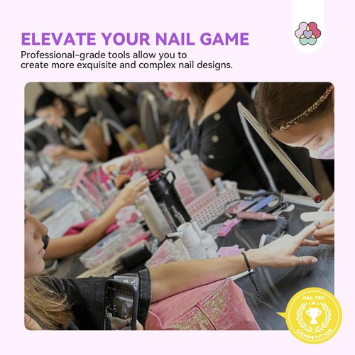 SAVILAND Acrylic Nail Kit: Professional Nails Kit Set Clear White Pink Acrylic Powder and Liquid Set with U V Nail Lamp Nail Remover for DIY Home Use