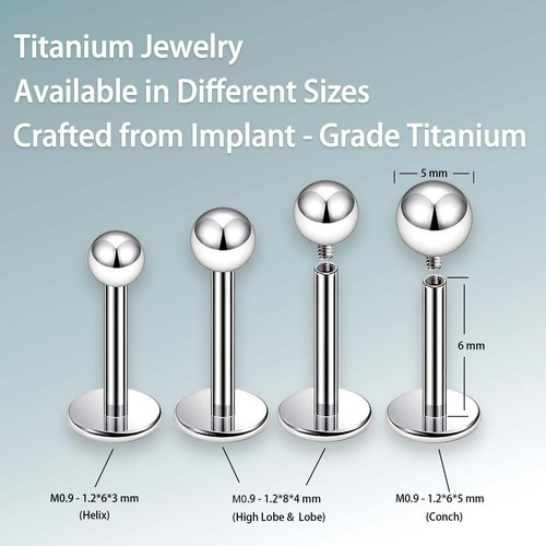 UAN Titanium Jewelry Sterile Piercing Kit - Body Piercing (16G)