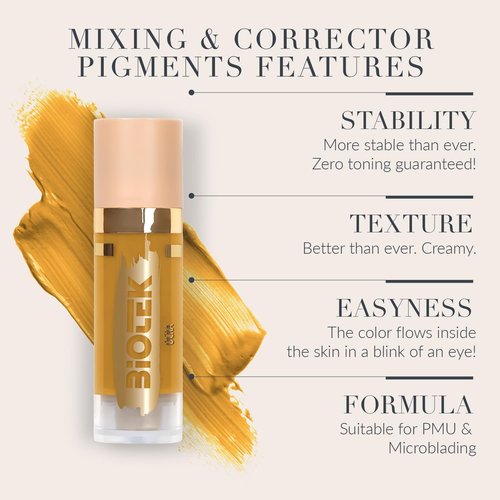 Mixing Corrector Pigment for Permanent Makeup - Made in Italy - Ocra 0,61 fl.oz.