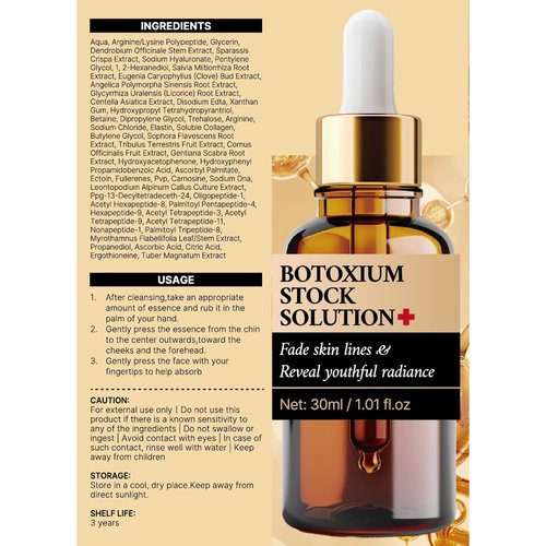 QAH Multi Peptide Anti Wrinkle Firming Serum with Argireline Peptide Smooths Wrinkles & Fine Lines, Vitamin C Face Serum 30ML/1.01fl.oz