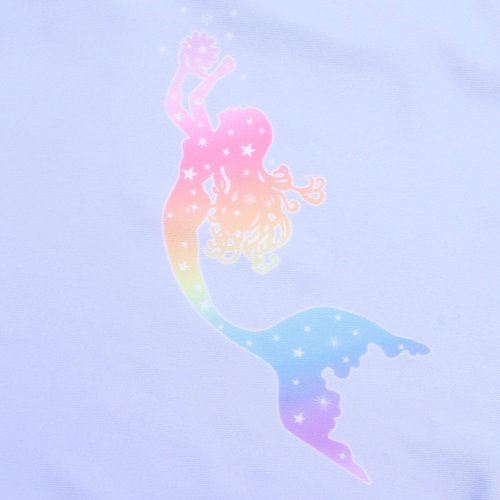 Girls Rash Guard Swimwear Mermaid Swimsuits 2-Piece Short Sleeve Swimwear