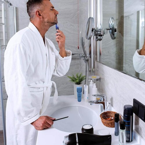 LinMei 3PCS Silicone Razor Travel Case Compatible with Gillette, Parker, Merkur Razor