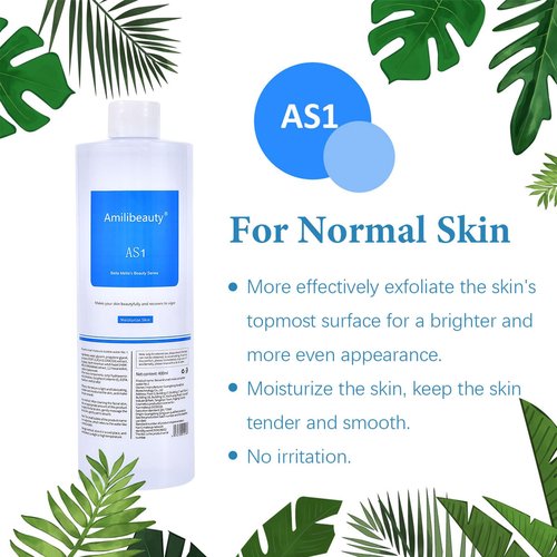 REEOOH Serums AS1 SA2 AO3, 400ml Peeling Solution Salon Skin Scrub, Facial Cleansing Moisturizing Skin Care, for Small Bubble Skin Care Facial Mask Machine, Ideal Gift for Women