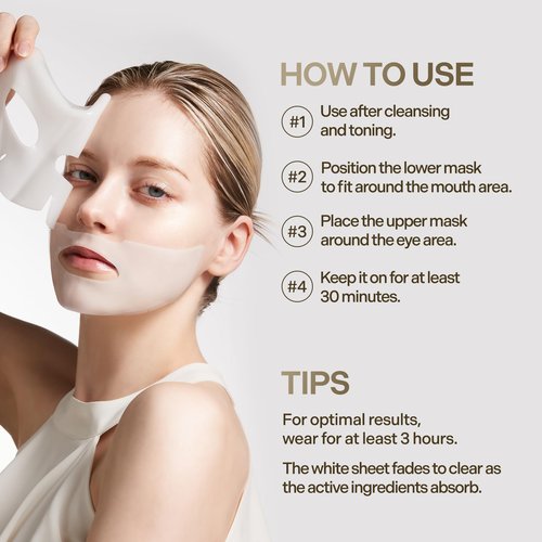 VINNE Signature Bio Deep Collagen Firming Mask – Korean Hydrogel Mask w/ 5,000ppm Ultra-Low Molecular Collagen, Centella Asiatica Exosome, Niacinamide & PDRN – Skin Care Face Mask (4 Sheets, 1.41 oz)