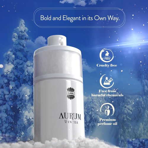 Ajmal Aurum Winter Eau De Parfum 2.5 Oz / 75 ML For Her | Long Lasting Citrus Fruity Fragrance - Made In Dubai