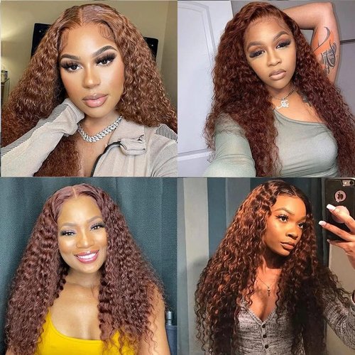 Wahairse Human Hair Bundles 12 14 16 Inch Jerry Curly 4# Color Human Hair Unprocessed Brazilian Virgin 3 Bundles Quick Weave Human Hair Extensions(4# Jerry Curly,12 14 16)