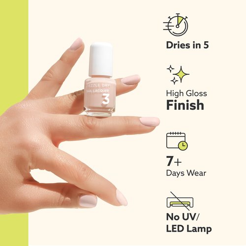 Dazzle Dry Mini Kit 4 Step System - Lotion, Please!, a light powder blue with gray undertones. Full coverage cream. (5 Piece Kit / 5 Manicures)