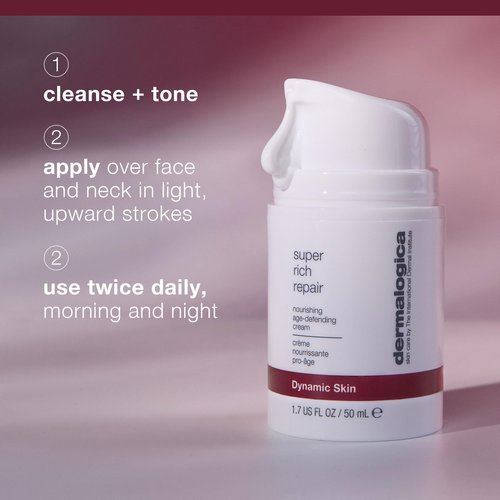 Dermalogica Super Rich Repair Anti-Aging Super-Concentrated Face Moisturizer - Help Replenish Skin's Natural Moisture Levels, 0.5 fl oz
