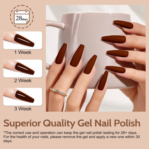Lavender Violets 49 Pcs Gel Nail Polish Set, 45 Colors Gel Polish U V Nail Kit with Glitter Glossy Matte Base and Top Coat Set for Home Salon Manicure A906