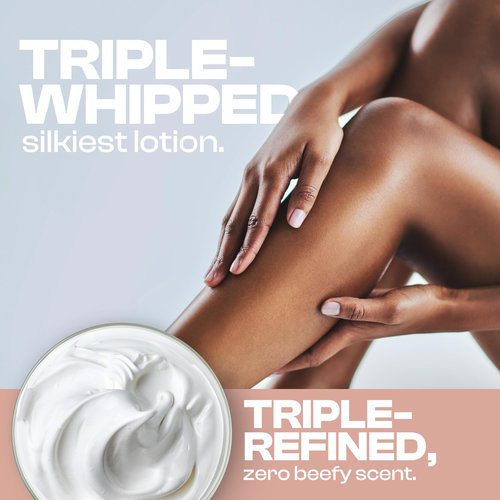 Whipped Organic Grass-Fed Beef Tallow for Skin - 100% Pure, Non-Greasy, Natural Beef Tallow Moisturizer for Face and Body. Honey Beef Tallow Balm – Soothes Sensitive Skin, Absorbs Quickly