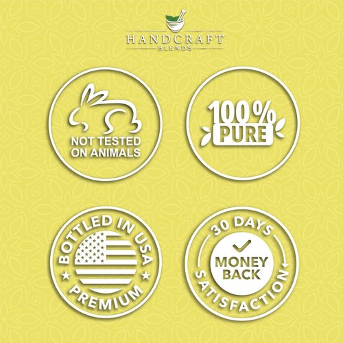 Handcraft Blends Grapeseed Oil with Peppermint Essential Oil and Lemon Essential Oil Set – 100% Pure and Natural Oils – Carrier Oil for Essential Oils Mixing, Aromatherapy Oils and Massage