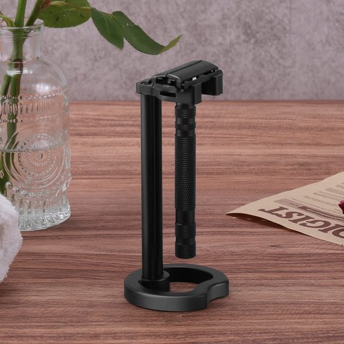 SANWA Deluxe Razor Holder Stainless Shaving Razor Stand,Dad Gifts,Boyfriend Gifts,Husband Gifts for Him