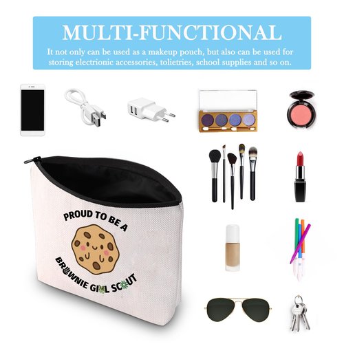 GJTIM Scout Makeup Bag Scout Leader Zipper Pouch Journey Bridging Ceremony Gift