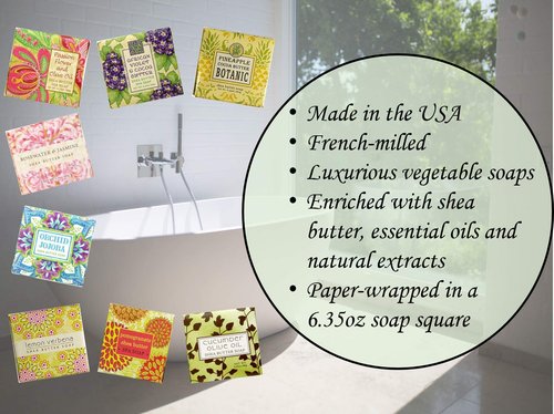 Greenwich Bay Cleansing Spa Soap, Shea Butter, and Cocoa Butter. Blended with Loofah and Apricot Seed, No Parabens, No Sulfates 6.35 Ounce (3 Pack) (Fresh Milk)